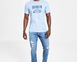 Sun + Stone Men&#39;s Brooklyn Graphic T-Shirt in Gentle Blue-XL - £12.84 GBP