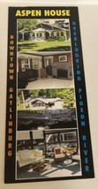 Aspen House Brochure Gatlinburg Pigeon Forge Tennessee BR15 - $8.90