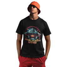 Galactic Spaceship Crew Neck Short Sleeve T-Shirts Graphic Tees, Size S-4XL - $14.89