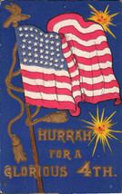 Antique Postcard 4th of July Hurrah For a Glorious 4th Ullman Manufactur... - £7.74 GBP