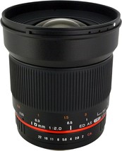 Rokinon 16M-M43 16Mm F/2.0 Aspherical Wide Angle Lens For Olympus/Panasonic - £328.11 GBP