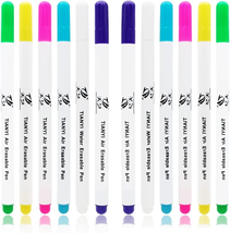 Xcpmm Fabric Marking Pens, 12 Pcs Disappearing Erasable Ink Fabric Marker Pen fo - £21.98 GBP