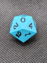 Vintage Gamescience Teal Blue D20 (0-9) Twice Dice - $645.15 MXN