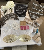 WEDDING ACCESSORIES… Lot of 23 Items, Wedding Aisle Runner, Table Runner... - $123.26