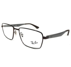 Ray-Ban Eyeglasses Frames RB6334 2511 Brown Gray Rectangular Full Rim 53-17-140 - £51.43 GBP