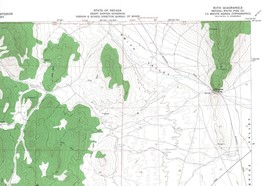 Ruth, Nevada 1958 Vintage USGS Topo Map 7.5 Quadrangle Topographic - £18.79 GBP