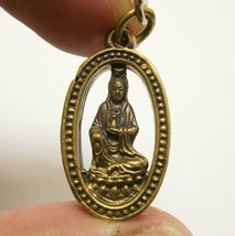 Guan Yin Quan Im Goddess of mercy Guanyin Bodhisattva Quanim Chinese brass penda - £23.59 GBP