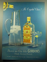 1957 Gordon's Gin Ad - It's Crystal Clear! - $18.49
