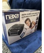 Dual Alarm Clock Radio with CD Player and USB Charge Port - $907.97 MXN