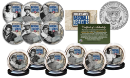 U.S. ARMED FORCES BASEBALL LEGENDS JFK Half Dollar U.S 6-Coin COMPLETE S... - $34.95