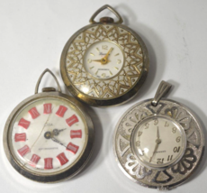 3 Vtg Pendant Wind Up Watches*Caravelle*Gisa*Lucerne* Sold As Is For Repair - £15.72 GBP