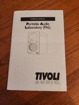 TIVOLI AUDIO PORTABLE AUDIO LABORATORY (PAL) OWNERS MANUAL - $5.89