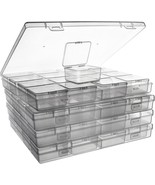 ZIIYAN Bead Storage Containers - 64 Clear Plastic Bead Organizer Boxes w... - $782.72 MXN