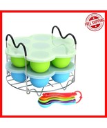 Healthy Breakfast Made Easy: Silicone Egg Bites Molds with Steamer Rack ... - €28,35 EUR