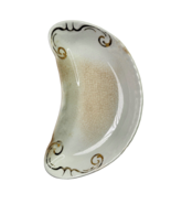 Antique 1900 Homer Laughlin AMERICAN BEAUTY Bone Dish Plate White w/ Gol... - €18,30 EUR