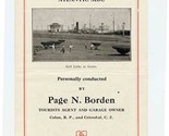 Cristobal Colon Sightseeing Motor Trips Brochure Atlantic Side 1927 Pana... - $27.72