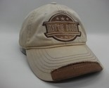 Myrtle Beach Hat Stained Beige Hook Loop Baseball Cap - £15.94 GBP