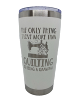 Quilting Grandma Insulated Stainless Steel Tumbler 20 oz.  NEW - $13.29