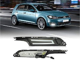 AupTech Daytime Running Lights LED Fog Cover DRL for Volkswagen Golf 7 MK7 2013  - £104.74 GBP