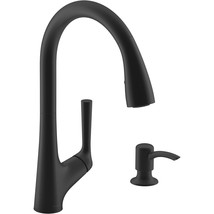 KOHLER R77748-SD-BL Malleco Touchless Pull Down Kitchen Sink Faucet with Soap/Lo - £345.56 GBP