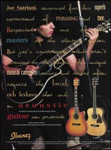 Joe Satriani Ibanez AE450S &amp; AC300NT acoustic guitar advertisement 1996 ad print - £3.32 GBP