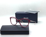 PRADA Lunettes VPR 11V 539-101 Rouge/or Rose Cadre 53-17-140MM Italie Plume - $126.15