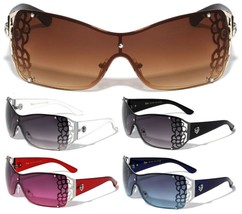 Wrap Around One Piece Shield Lens Sunglasses Retro Designer Fashion Sport Casual - £7.95 GBP