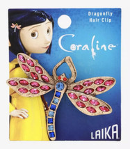 Coraline Sparkly CZ Gems Dragonfly Hair Clip - $24.25