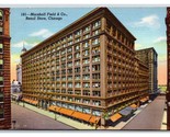 Marshall Field Company Building Chicago Illinois IL Linen Postcard S13 - $3.51