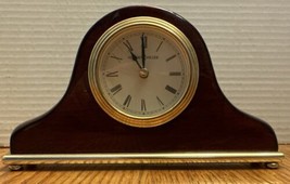 Howard Miller Mantle Clock Model 613-489 Piano Rosewood Finish Gold Tone 7.5&quot; - £13.43 GBP