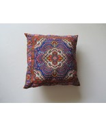 New Throw Pillow Case Old Persian Carpet Velvet Square Shape 18” x 18” S... - £11.99 GBP