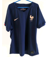 Nike FFF France World Cup Soccer Jersey Womens Large Navy Blue Polyester... - €29,73 EUR