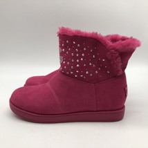 GBG Los Angeles women faux fur winter boots pink  size 6.5 - £31.84 GBP