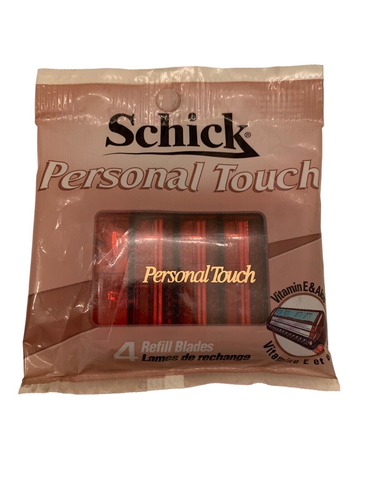 Primary image for Schick Personal Touch Razor Refill Blades- 1 pack - 4 refills- Sealed
