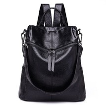 2022 New Fashion Woman Backpack High Quality Youth PU Leather Backpa For Teenage - £20.59 GBP
