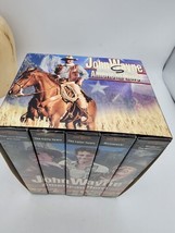 NEW John Wayne 5 VHS Movies Western n Military Classics sealed greatest hits - £14.95 GBP