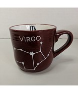 Virgo Zodiac Sign Coffee Mug Astrology Art Deco Print Mug Red White 3.75... - £16.14 GBP