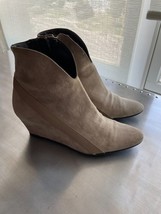 Pre-owned Robert Clergerie Gray Suede Ankle Booties Wedge SZ 7 Made in F... - $2,763.49 MXN