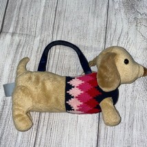 Gymboree Puppy School Argyle Knit Dog Purse - £18.83 GBP