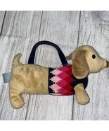 Gymboree Puppy School Argyle Knit Dog Purse - £18.86 GBP