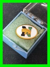 Vintage NDSU Enamel North Dakota State University Pin Back With Case ~ HTF Rare  - £15.48 GBP