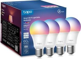 Tp-Link Tapo Smart Light Bulbs, 16M Colors Rgbw, Dimmable, Compatible, 4... - $32.99