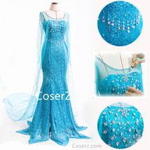 Custom Queen Elsa Dress Elsa Costume - £119.10 GBP