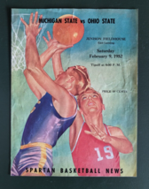 Vintage 1952 Spartan Basketball News Game Program ~ Michigan State vs Ohio State - £27.93 GBP
