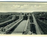 Twin Flight Welland Ship Canal Thorold Ontario Postcard With 10 Pull Out... - £23.33 GBP