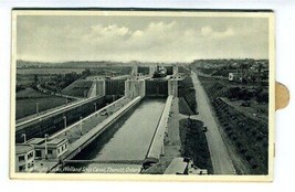 Twin Flight Welland Ship Canal Thorold Ontario Postcard With 10 Pull Out Views - £23.33 GBP