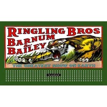 RINGLING BROS. CIRCUS TIGER BILLBOARD INSERT for LIONEL 310 &amp; AMERICAN F... - £4.68 GBP