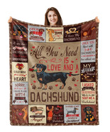 60x50&quot; Dachshund Gifts for Women Men Adults Kids Weiner Dog Lover Blanket - $24.00