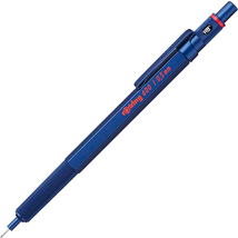 Rotring 600 Mechanica Pencil HB 0.5 Mm Blue All-Metal Body Hexagonal Barrel - £32.84 GBP
