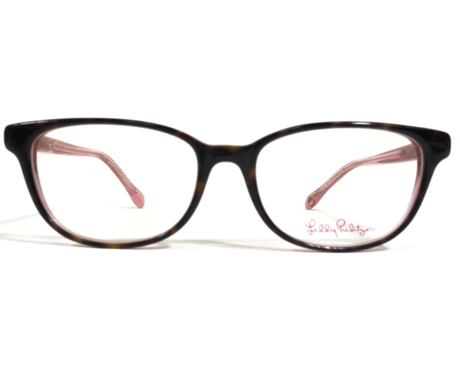 Lilly Pulitzer Brille Rahmen Ella Zu Brown Pink Cat Eye Full Rim 48-15-130 - £37.22 GBP